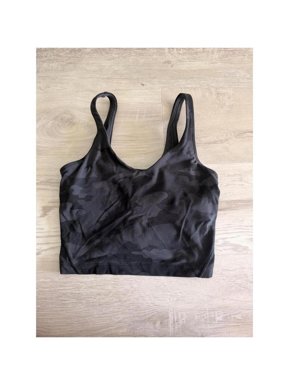 Lululemon Women's Black and Multi Bra